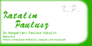 katalin paulusz business card